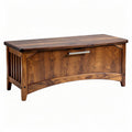 Wooden storage bench with drawer for entryway or living room 100 x 40 x 45cm